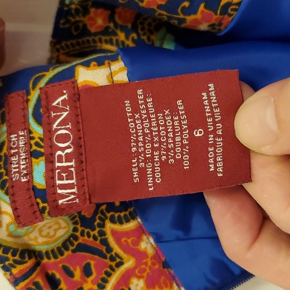 NWOT Merona Brand midi skirt. Size 6 - Picture 6 of 10